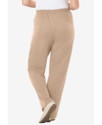 Women's Within Tall 7-Day Knit Ribbed Straight-Leg Pull-On Pants