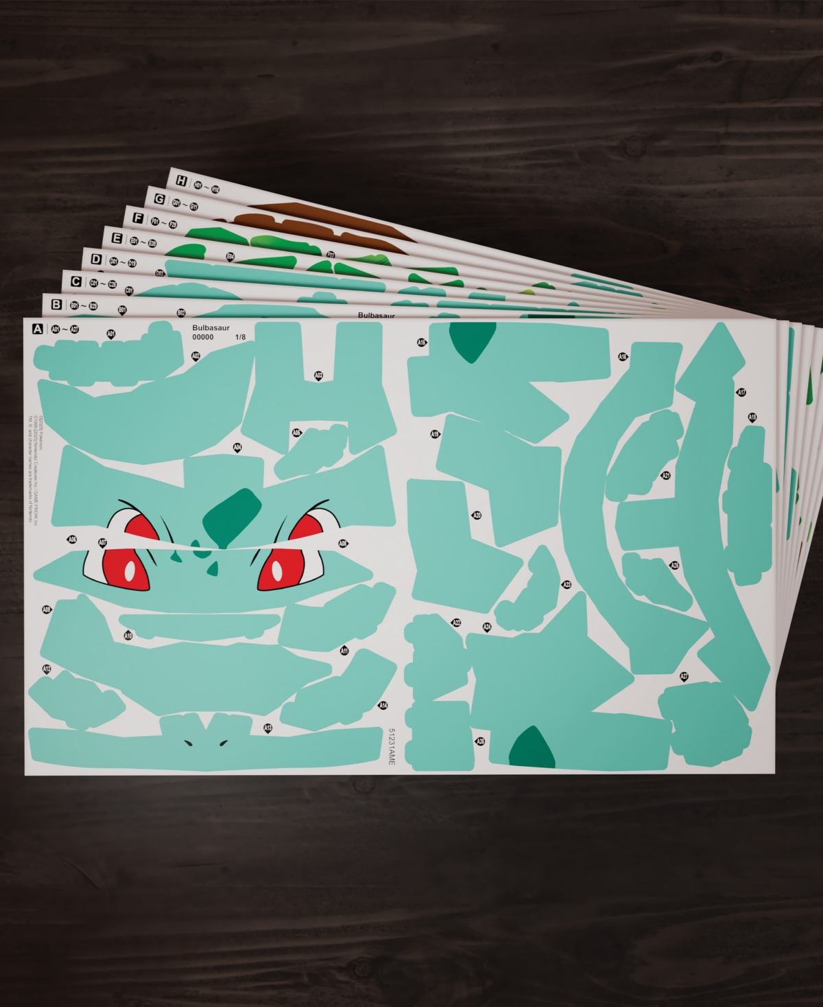 Pokémon Bulbasaur 3d Model Kit Kanto Starter Collection, 195 Pieces In Blue