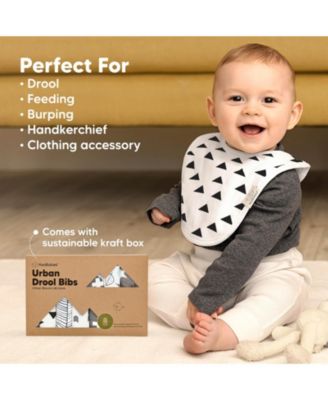 8pk Baby Bibs for Boy, Baby Drool Bib for Baby Boys and Girls, Infant Teething Bibs