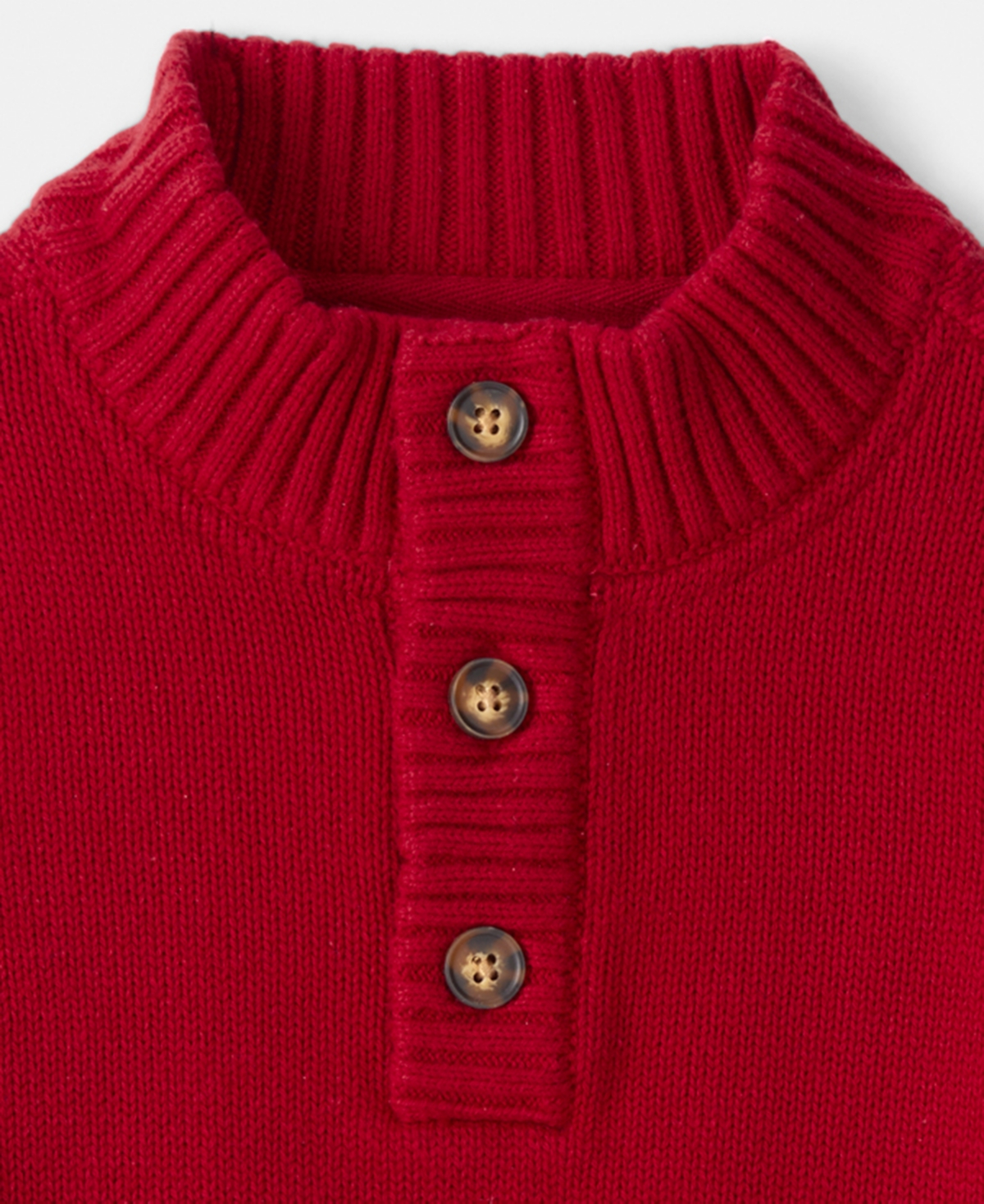 Carter's Toddler Boys Pull-on Crewneck Sweater In Red