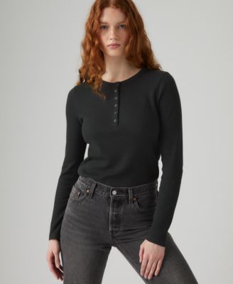 Women's Dana Henley Long Sleeve Top