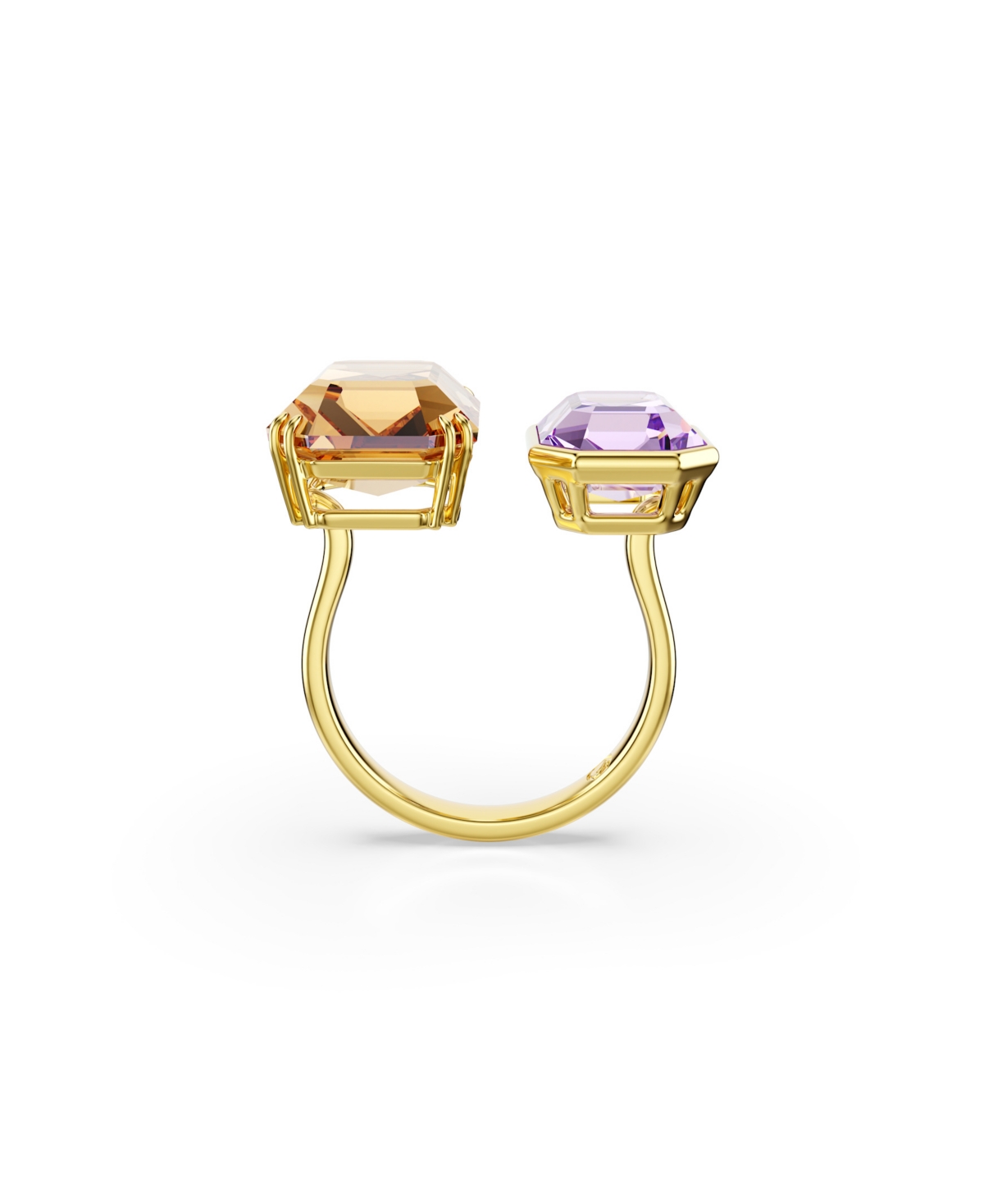 Swarovski Millenia Gold-tone Plated Open Ring In Multi