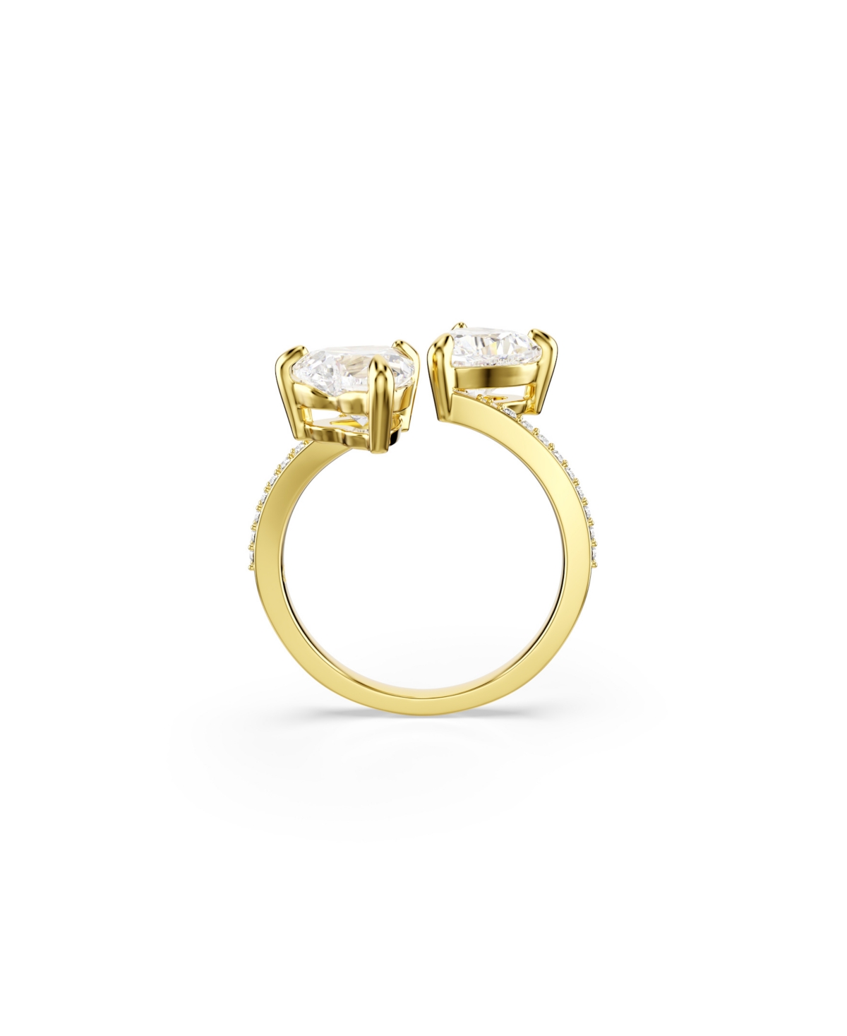 Swarovski Mesmera Attract Gold-tone Plated Open Ring In Gold