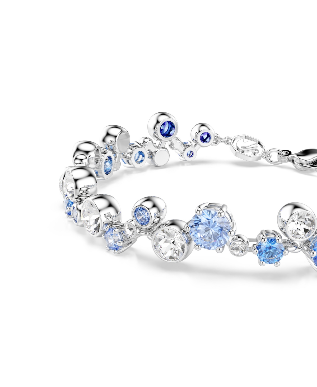 Swarovski Swaroski Constella Rhodium Plated Bracelet In Blue