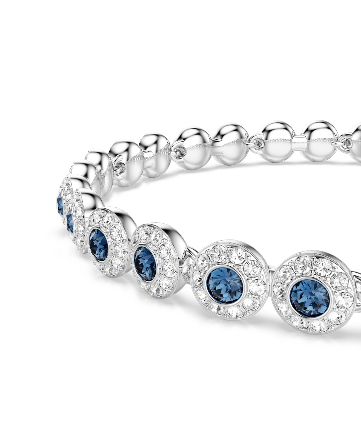 Swarovski Swaroski Una Angelic Rhodium Plated Tennis Bracelet In Multi