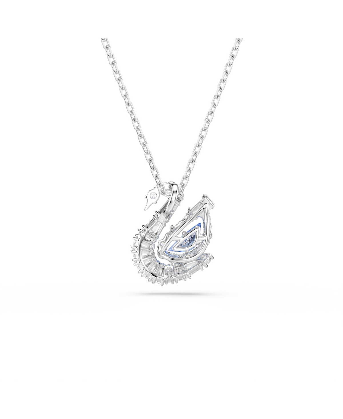 Swarovski Swan Rhodium Plated Pendant Necklace