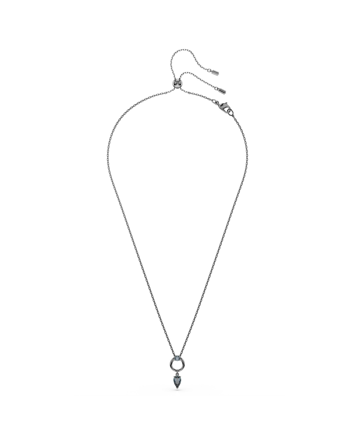 Swarovski Mesmera Gold-tone Plated Pendant Necklace In Gray