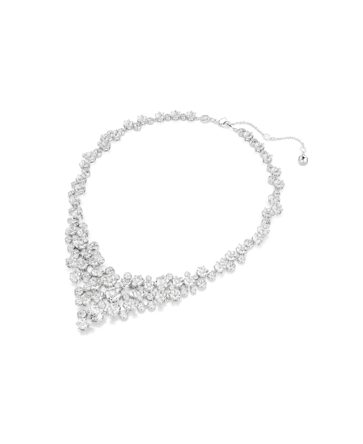 Swarovski Constella Rhodium Plated Necklace In Metallic