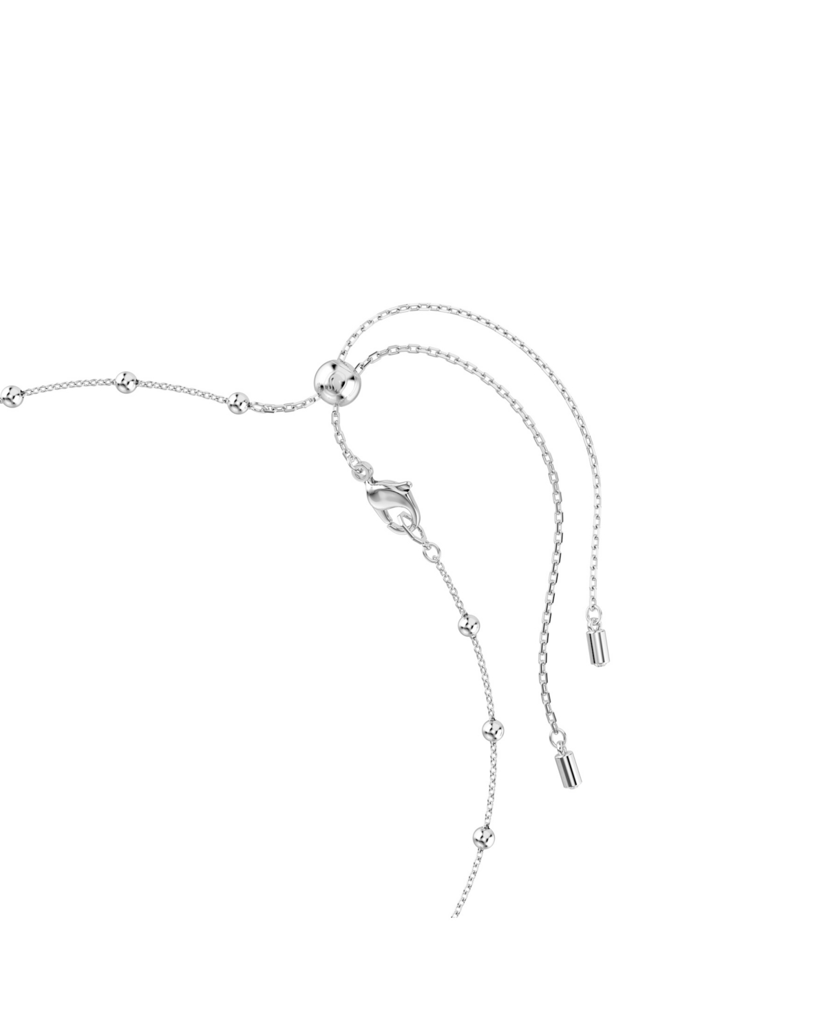 Swarovski Rhodium Plated Crystal Una Angelic Necklace In Silver
