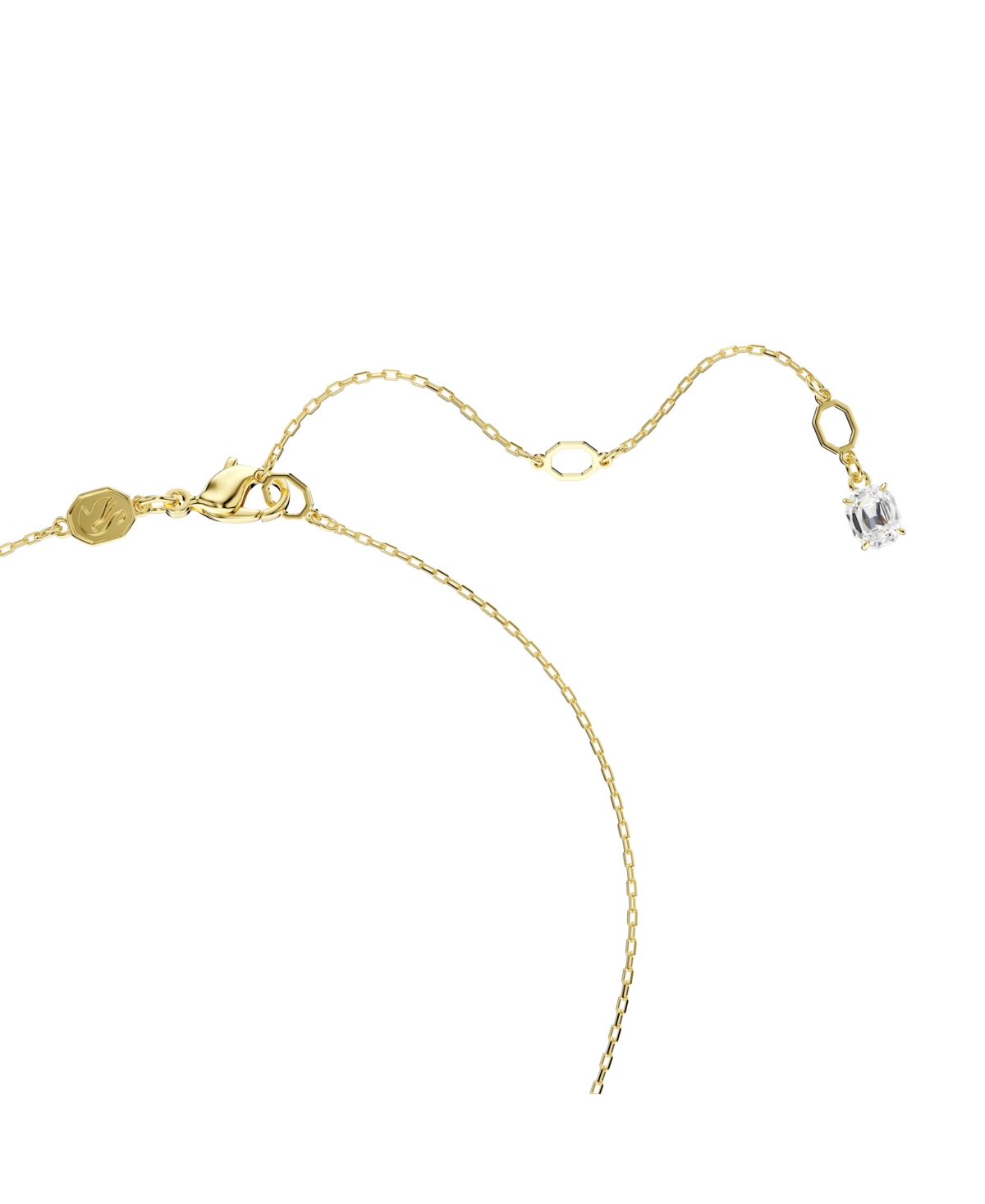 Swarovski Stilla Attract Gold-tone Plated Pendant Necklace In Gold