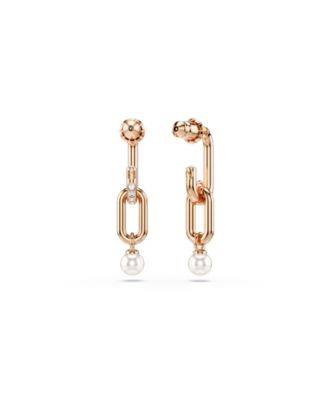 Constella Rhodium Plated Drop Earrings