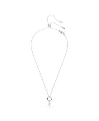 Mesmera Rhodium Plated Pendant Necklace