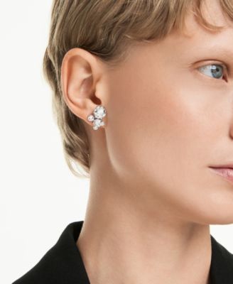 Constella  Rhodium Plated Stud Earrings