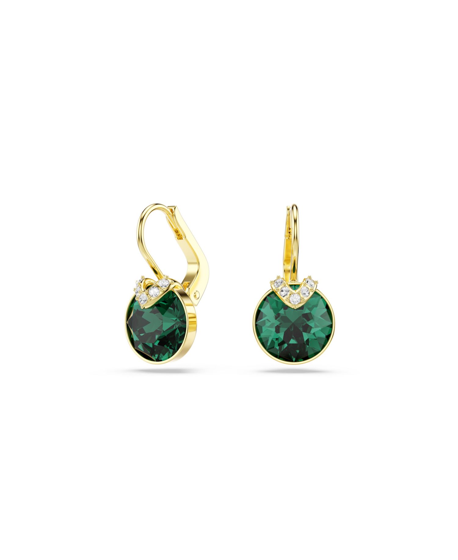 Bella V Gold-Tone Plated Drop Earrings
