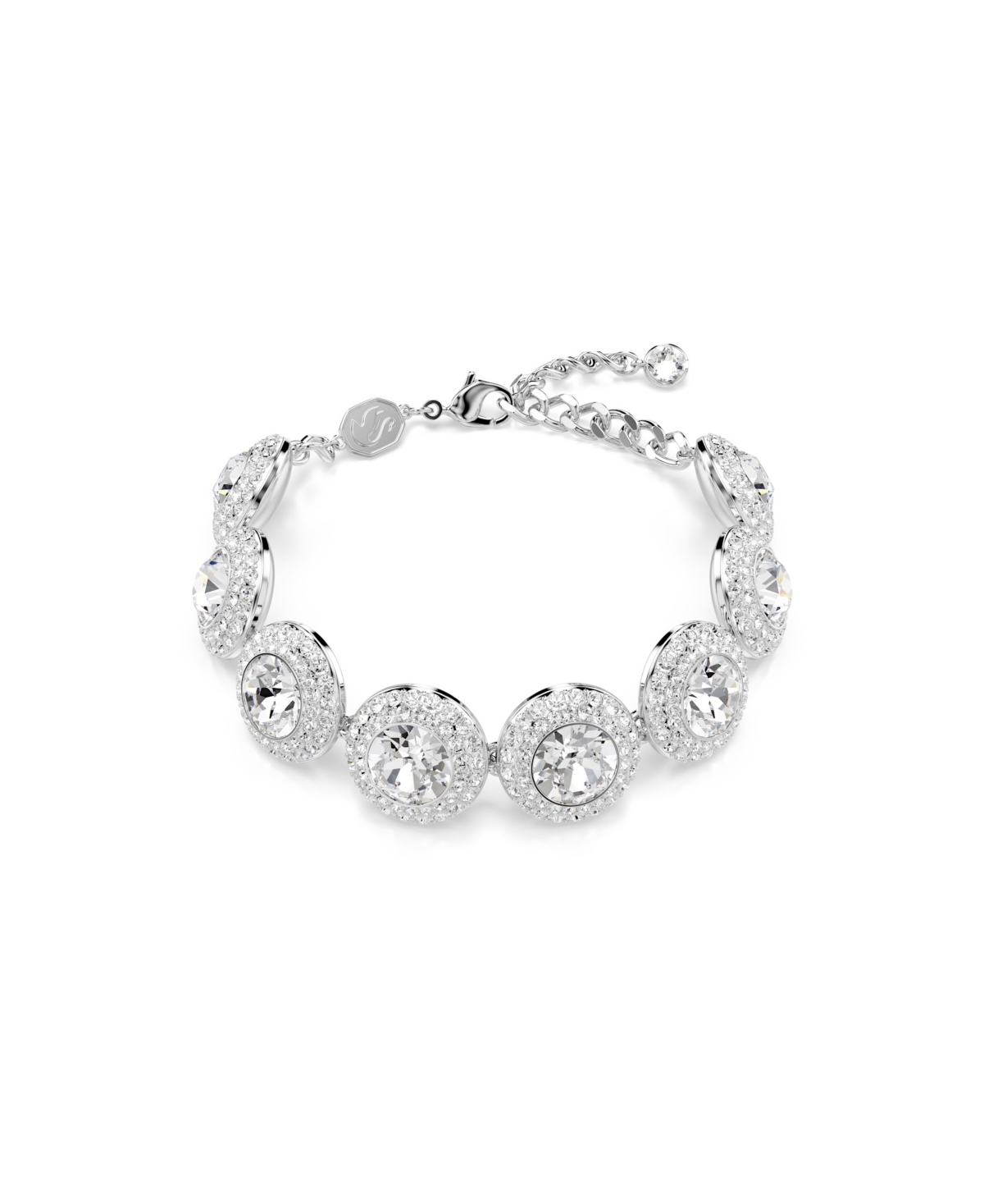 Swarovski Swaroski Una Angelic Rhodium Plated Bracelet