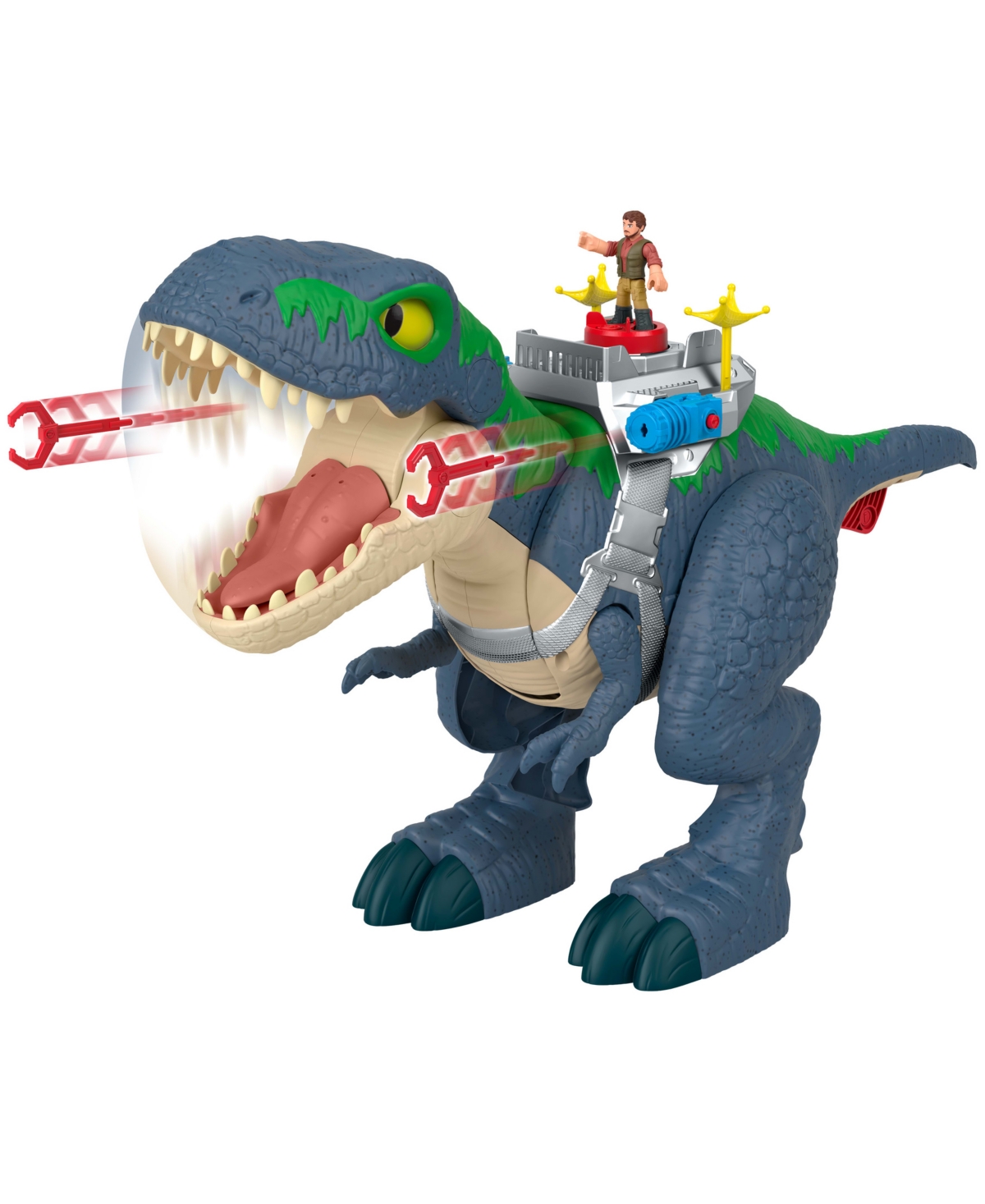 Imaginext Fisher-price Jurassic World Rebirth Ultimate Action Chomp T. Rex Dino Toy And Action Figures In Multi