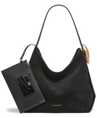 Georgette Suede Medium Bucket Bag