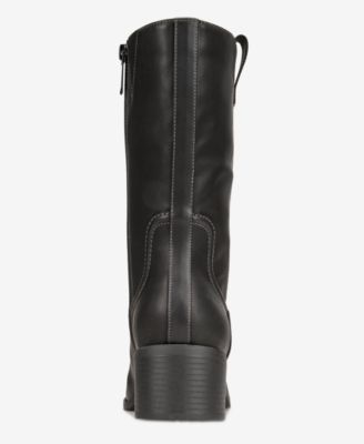 Women's Inezz Mid Shaft Faux-Leather Boots, Macy's Exclusive