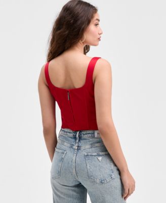 Women's J'Adore Sleeveless Sweetheart Corset Top