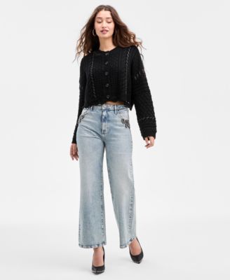 GUESS - Women's Ankle Wide-Leg Jeans