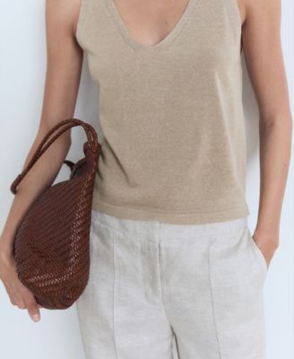 Women's V-Neck Knit Top