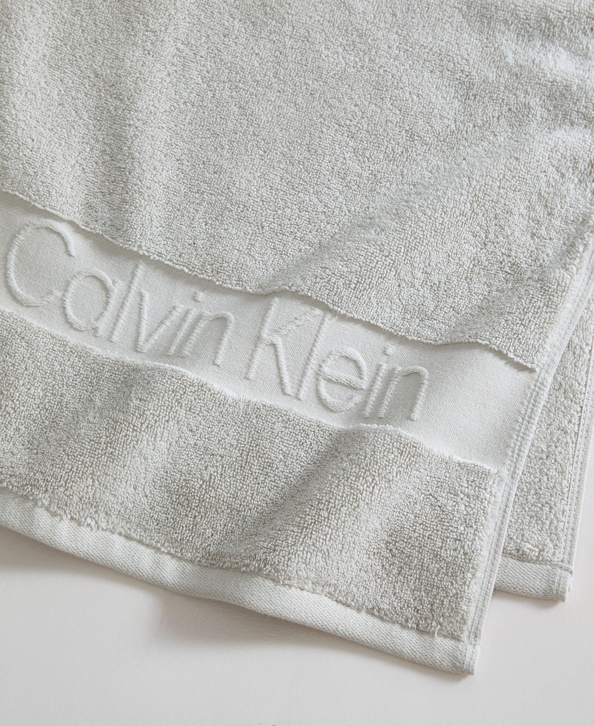 Calvin Klein Iconic Cotton Jacquard Bath Towel, 56" x 30"