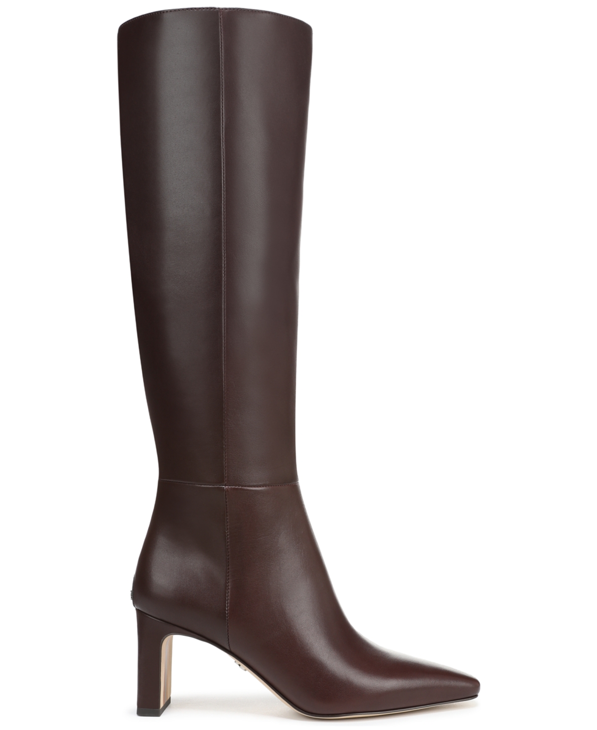 Sam Edelman Sylvia Snip-toe Knee-high Dress Boots In Brown