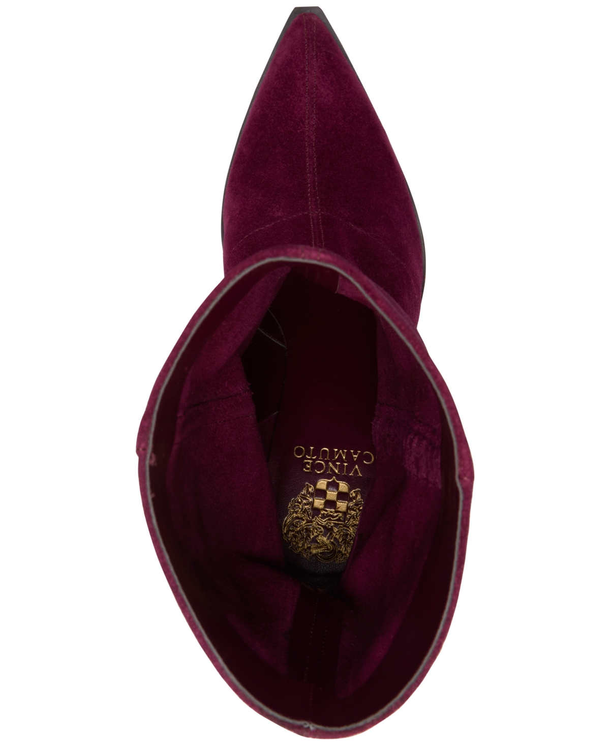 Vince Camuto Women's Lorrys Block-heel Pointed-toe Slouchy Boots In Burgundy