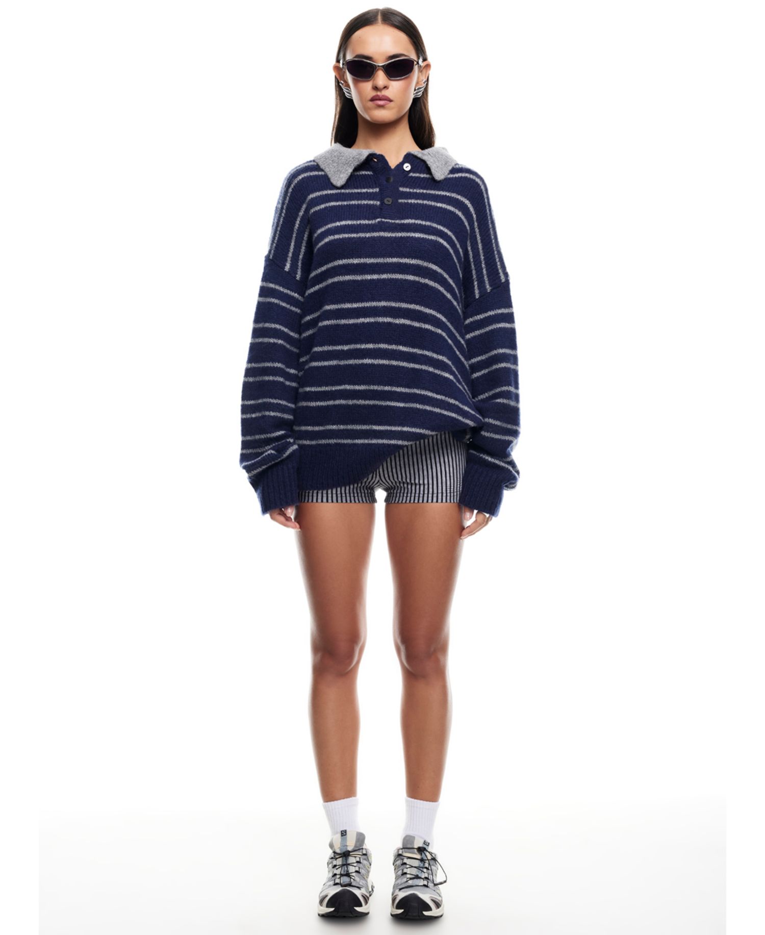 Women's Knit Button-Front Sweater