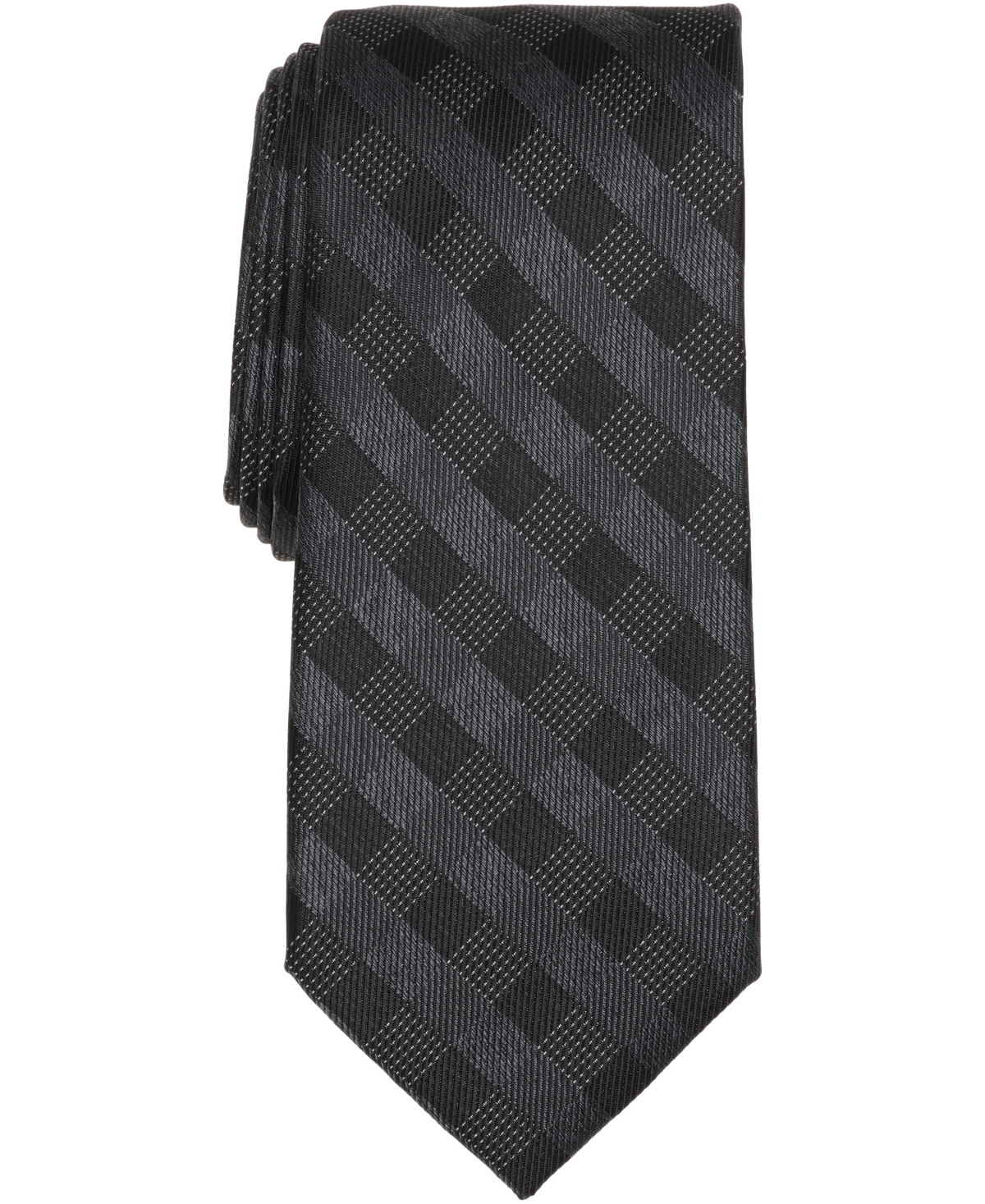 Michael Kors Men's Saige Check Classic Tie In Black