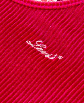 Toddler Girls 2-Piece  Long Sleeve Top and Wide Pants Velour Set