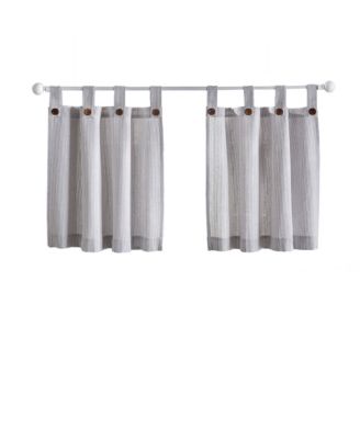 Tucker Ticking Stripe Window Tier Set