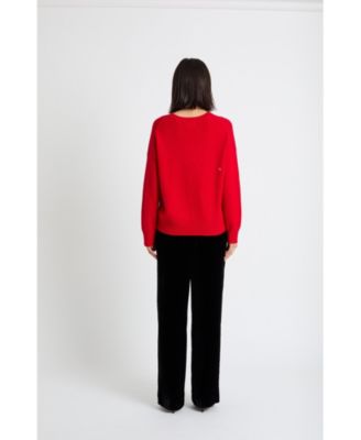 Women's Wool-Cashmere Tis The Season Sweater