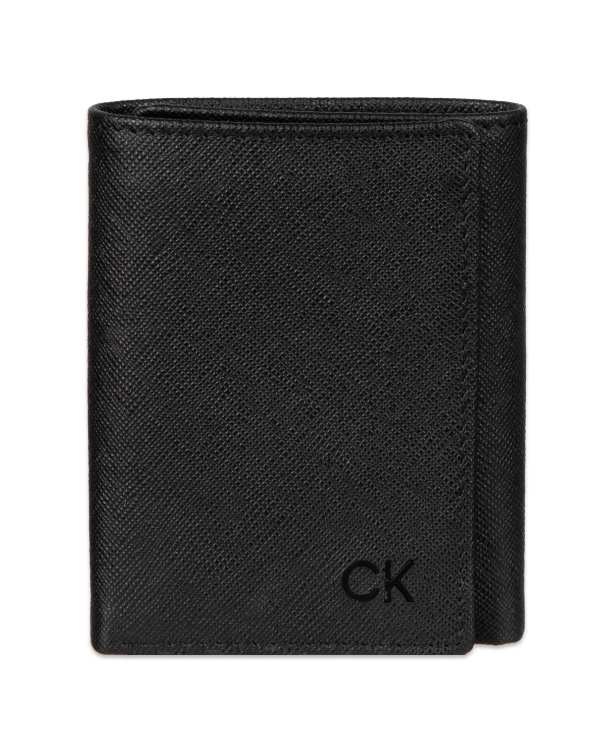 Calvin Klein Men's Slim Magnetic Reversible Front Pocket Wallet In Black