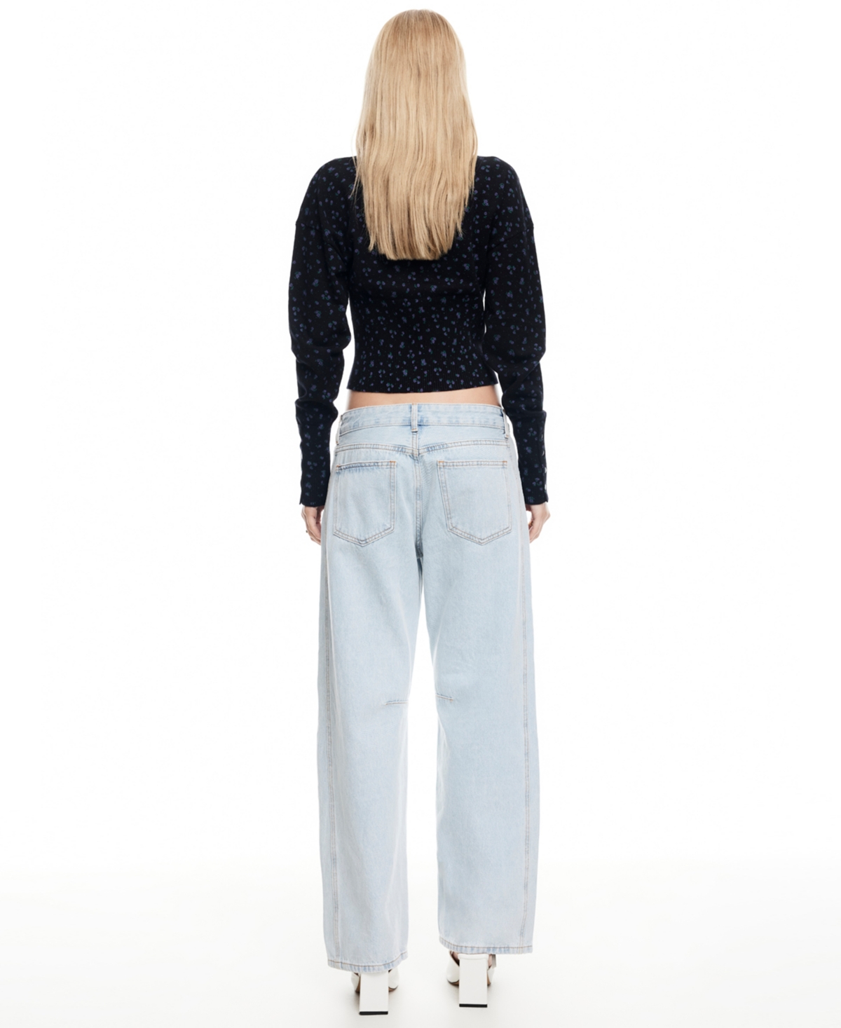 Lioness Head In The Clouds Cardigan In Blue