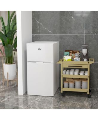 3.2 Cu.Ft Mini Fridge with Freezer and Adjustable Shelf,