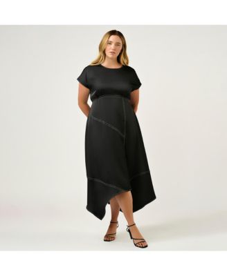 Plus Size Josephine Contrast Stitch Dress