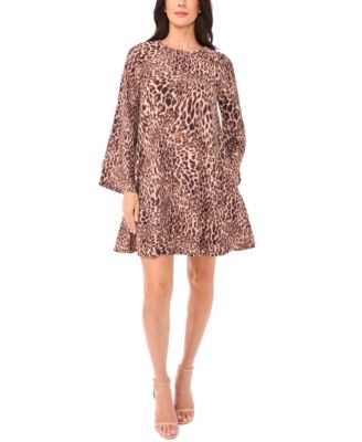 Women's Animal-Print A-line Mini Dress