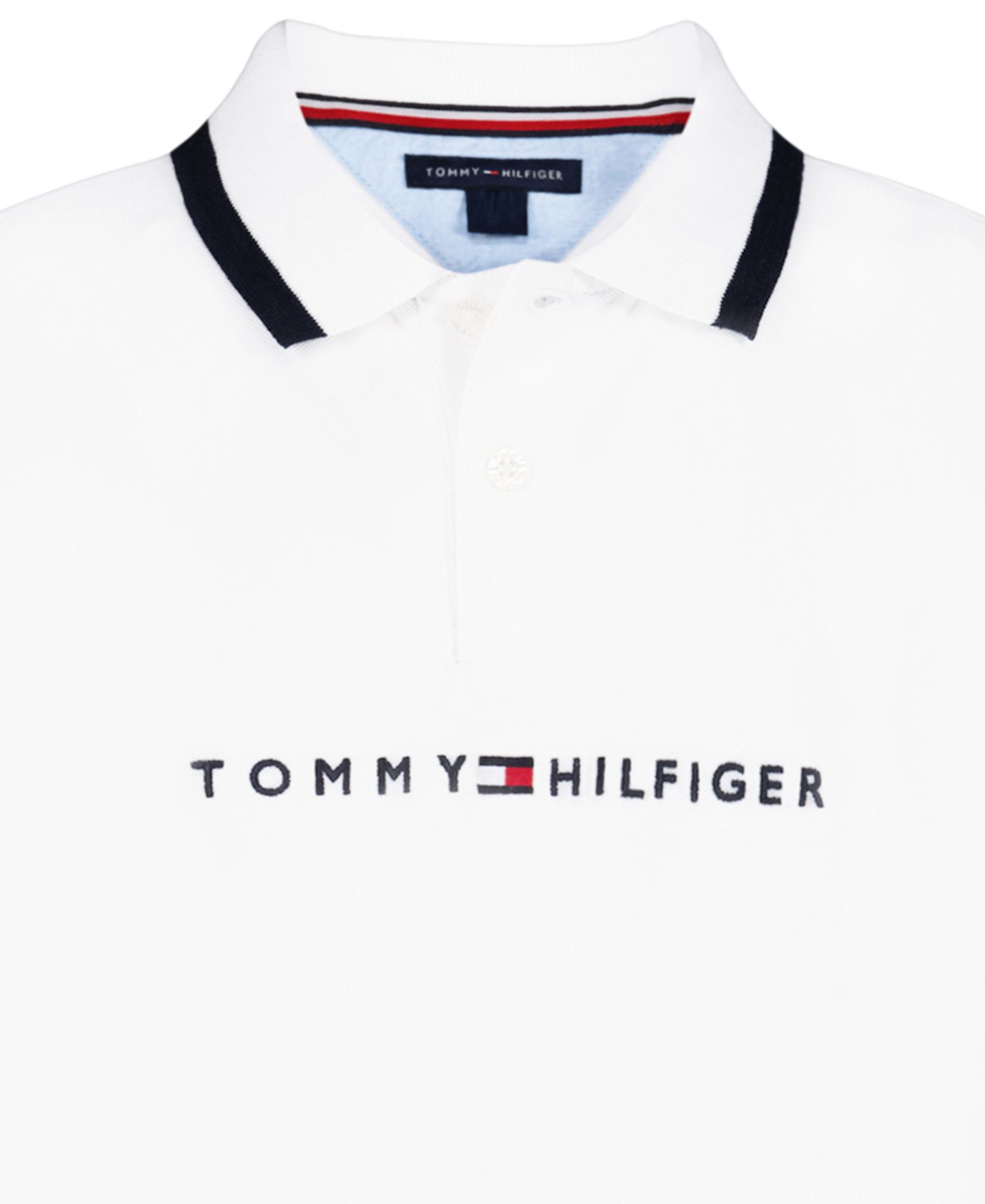 Поло Tommy Hilfiger Tomas Short-Sleeve Tipped Polo Shirt для мальчиков, цвет: Белый — фото 3
