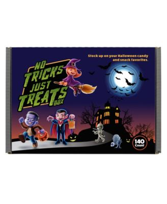 No Tricks, Just Treats Halloween Candy and Chocolate Box Set, 140 Pieces