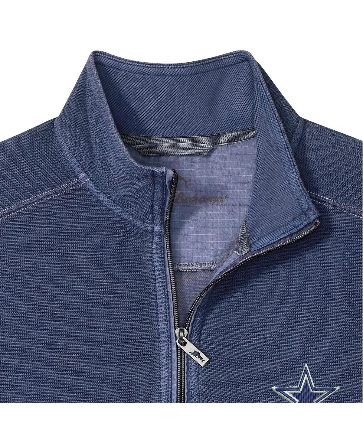 Tommy Bahama Men's Navy Dallas Cowboys Big Tall Montego Bay Half-Zip Pullover Sweatshirt