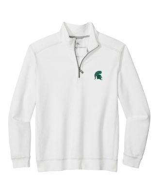 Men's White Michigan State Spartans Montego Bay Half-Zip Jacket