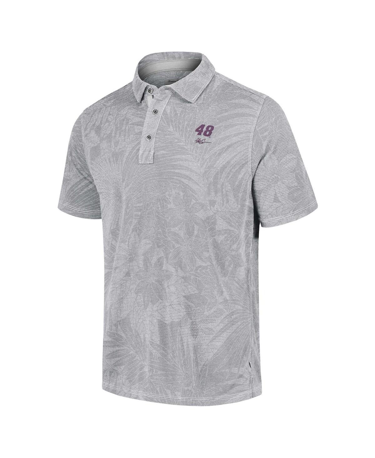 Tommy Bahama Men's Gray Alex Bowman Santiago Paradise Polo Shirt