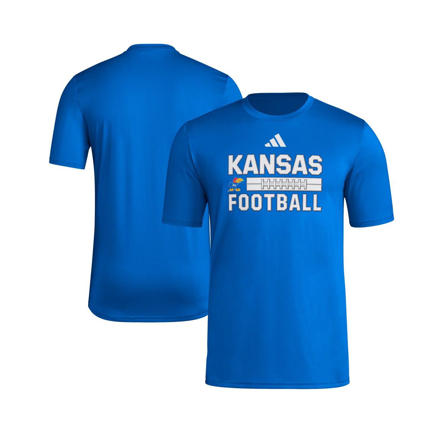 Men's Royal Kansas Jayhawks Locker Laces Out Pre-Game T-Shirt