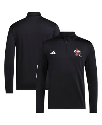 adidas - Men's Black Louisville Cardinals Strategy Half-Zip Golf Jacket