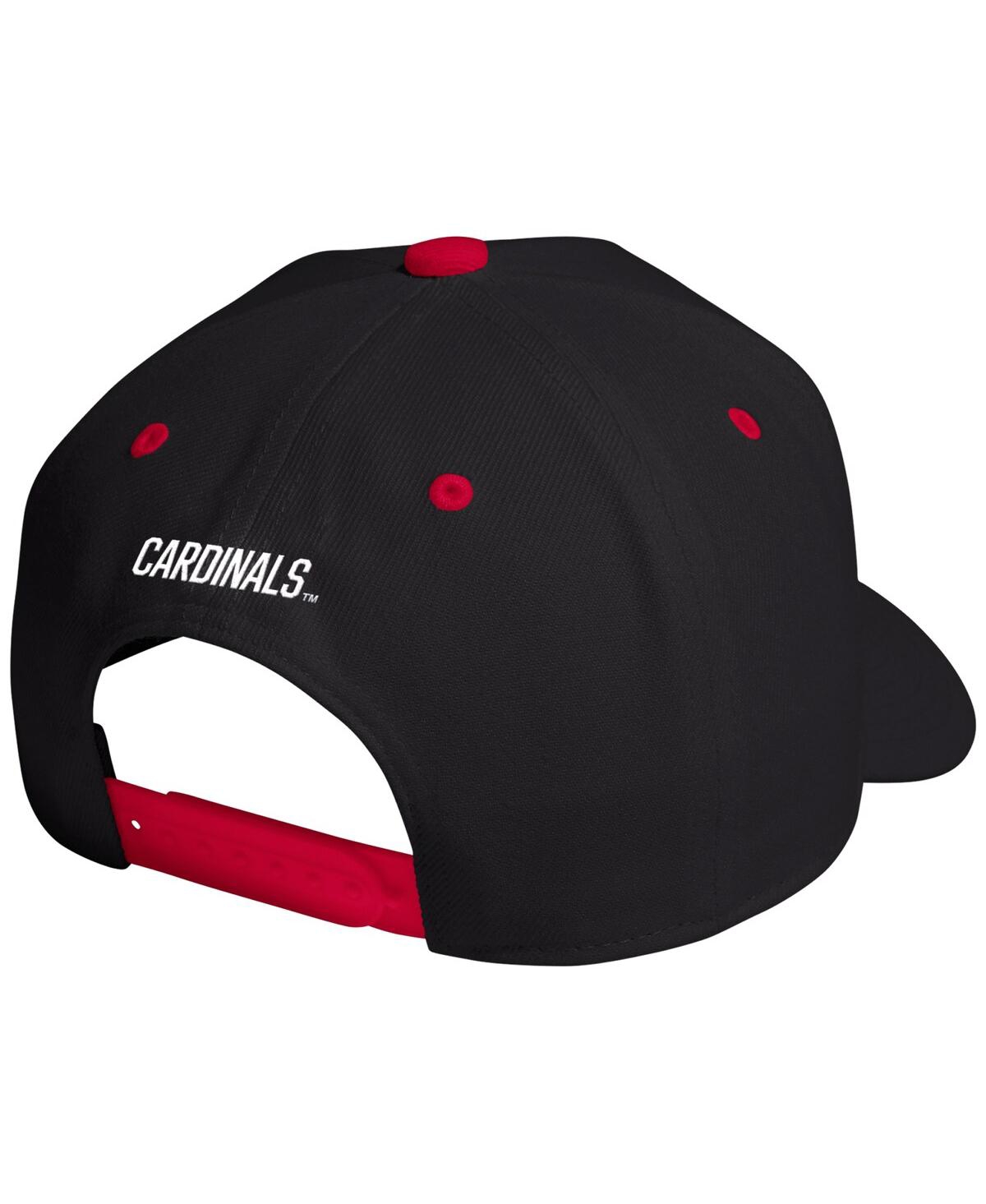 Adidas Originals Men's And Women's Black Louisville Cardinals Throwback A-frame Adjustable Hat In Black