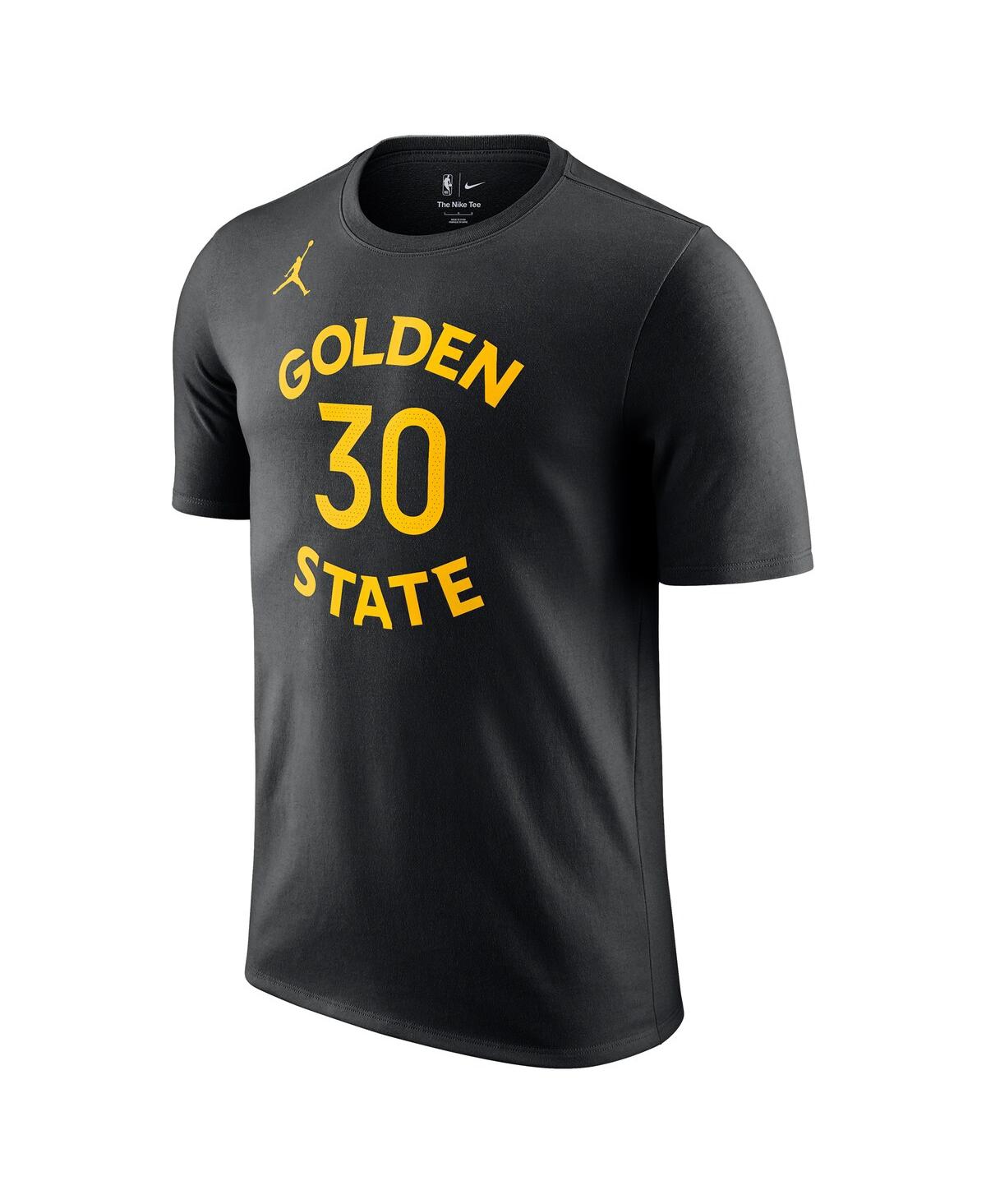 Jordan Men's Stephen Curry Black Golden State Warriors Statement Edition Name Number T-shirt In Black