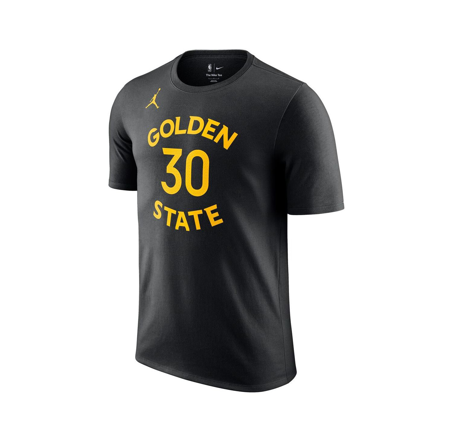 Men's Stephen Curry Black Golden State Warriors Statement Edition Name & Number T-Shirt
