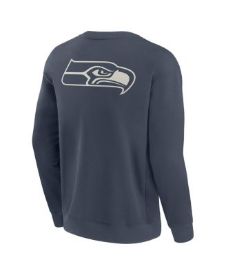 Men's Navy Seattle Seahawks Elements Future Ground Lettering Pullover Sweatshirt