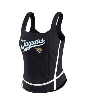 Women's Black Jacksonville Jaguars Square Neck Tank Top